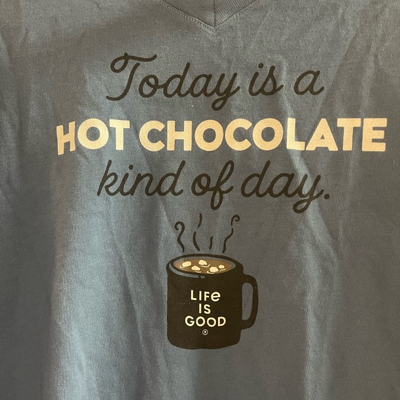 Life is Good Blue Long Sleeve Shirt, NWT - Picture 2 of 5